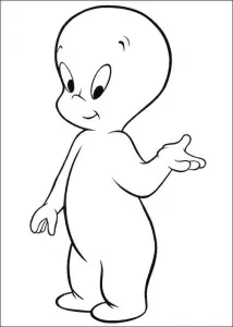 Personaje de dibujos animados de Casper, el fantasma amistoso