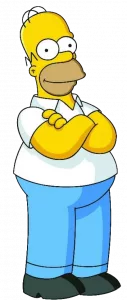 Personaje de dibujos animados de Homer J simpson