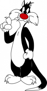 Personaje de dibujos animados de Silvestre El Gato
