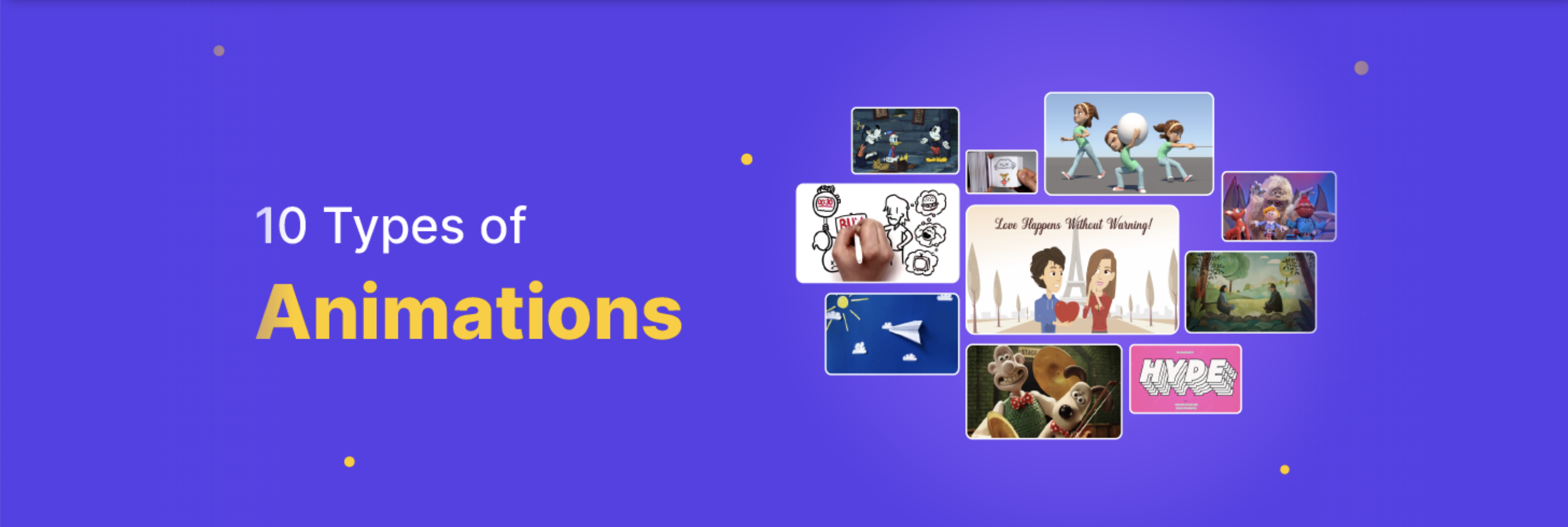 10 tipos de animaciones [con ejemplos inspiradores]